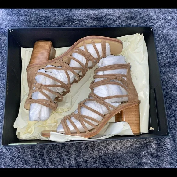 New Rag & Bone Camille Suede Sandals Size 6.5 - Picture 11 of 14